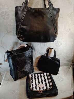 Mary Kay Black and Pink Travel Bag Set